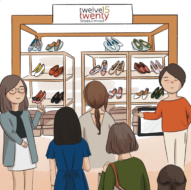 Storybook illustration of entrepreneurial concepts